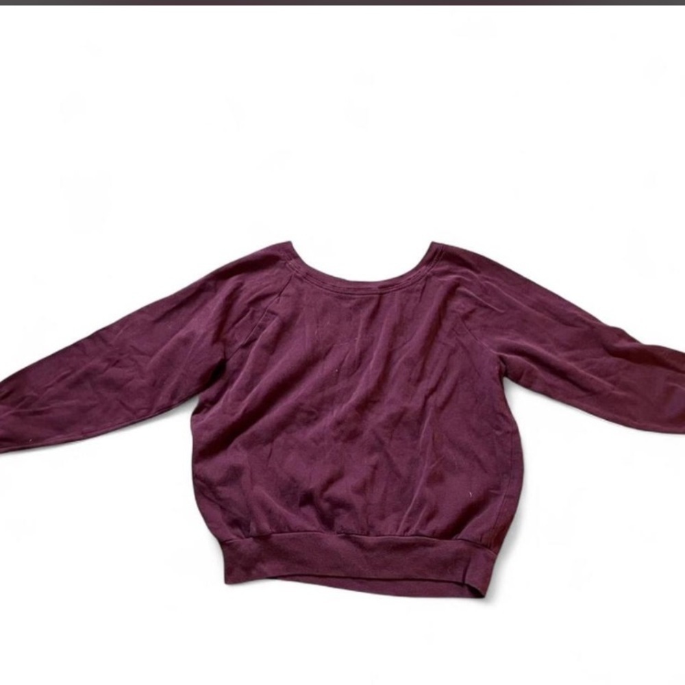 Victoria's Secret Pink Nation Burgundy Crewneck Sweater - Picture 4 of 4